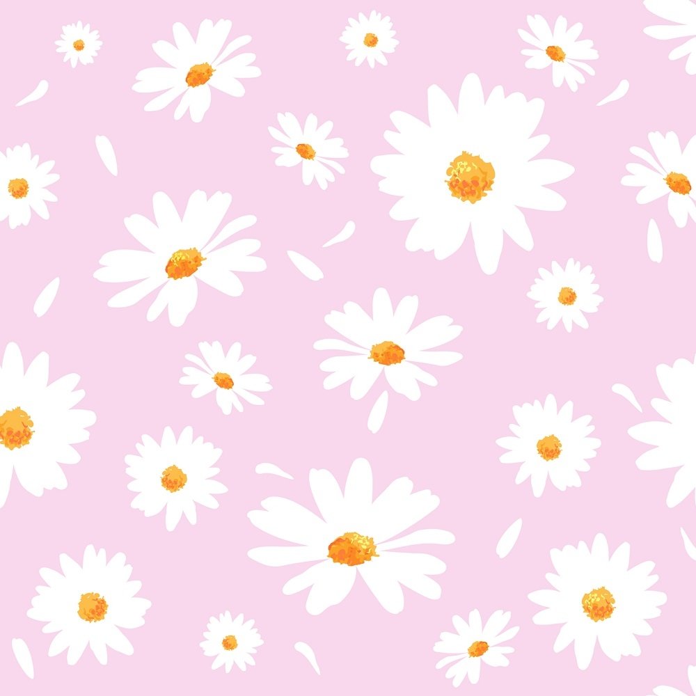 Daisy Flowers Fabric - Pink – ineedfabric.com