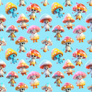 Dancing Mushroom Fabric - ineedfabric.com