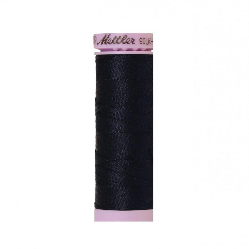Dark Blue Silk-Finish 50wt Solid Cotton Thread - 164yd - ineedfabric.com