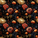 Dark Elegance Floral Fabric - ineedfabric.com