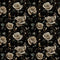 Dark Elegant Roses Fabric - ineedfabric.com