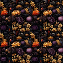 Dark Majestic Floral Fabric - ineedfabric.com