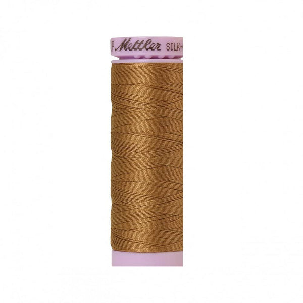Dark Tan Silk-Finish 50wt Solid Cotton Thread - 164yd - ineedfabric.com