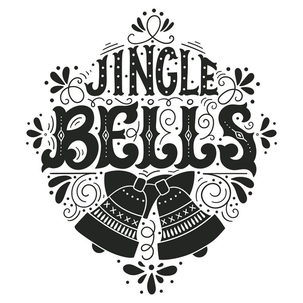 Decorative Jingle Bells Fabric Panel - ineedfabric.com