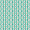 Decorative Retro Ornament Fabric Variation 1 - Aqua - ineedfabric.com