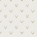 Deer Antlers Fabric - Tan - ineedfabric.com
