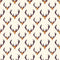 Deer Head Allover Fabric - ineedfabric.com