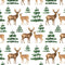 Deer In The Forest Fabric - Multi - ineedfabric.com