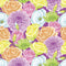Delicate Flowers Fabric - Purple - ineedfabric.com