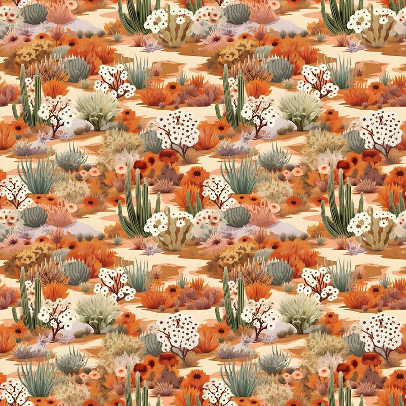 Desert Oasis Pattern 1 Fabric - ineedfabric.com