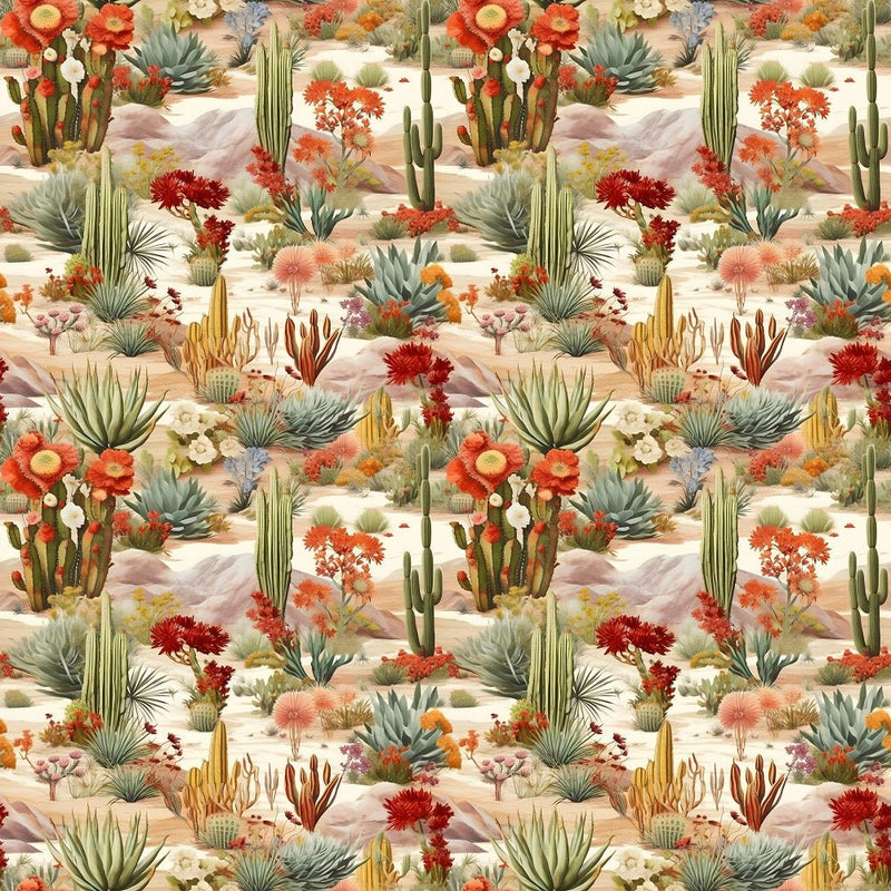 Desert Oasis Pattern 2 Fabric - ineedfabric.com