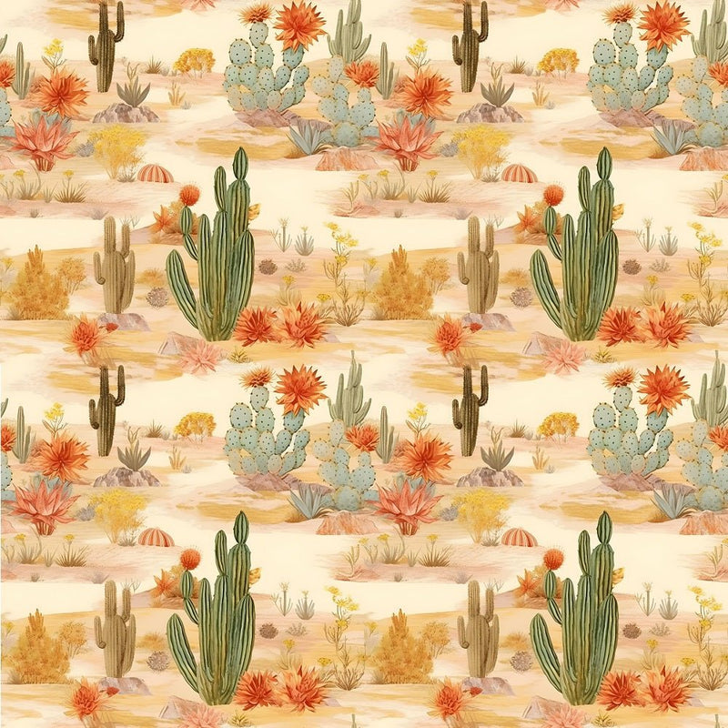 Desert Oasis Pattern 4 Fabric - ineedfabric.com