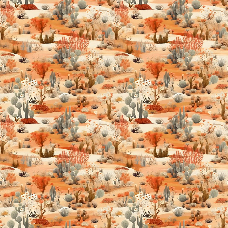 Desert Oasis Pattern 8 Fabric - ineedfabric.com