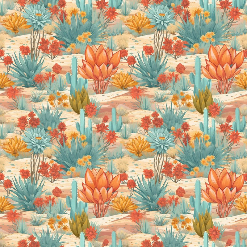 Desert Oasis Pattern 9 Fabric - ineedfabric.com