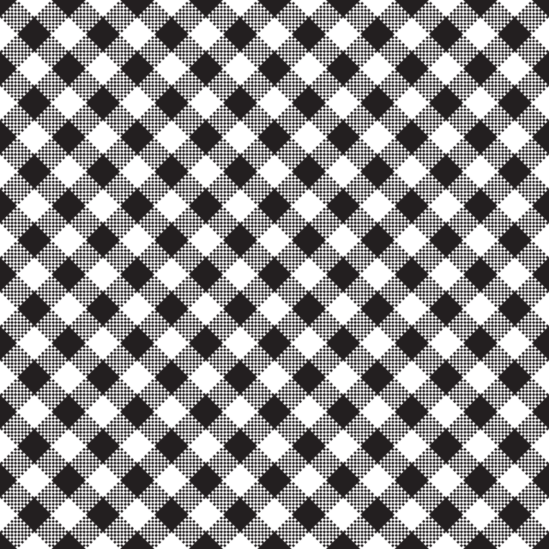 Diagonal Gingham Fabric - Black - ineedfabric.com