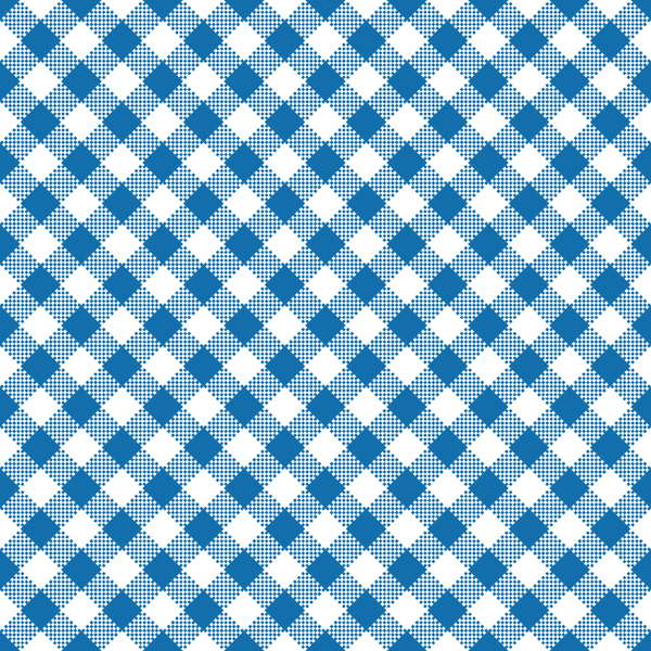 Diagonal Gingham Fabric - Blue - ineedfabric.com