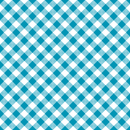 Diagonal Gingham Fabric - Cerulean Blue - ineedfabric.com