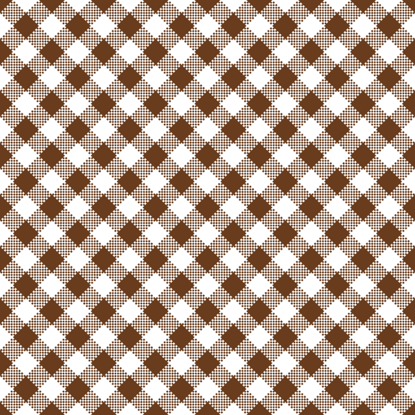 Diagonal Gingham Fabric - Chocolate - ineedfabric.com