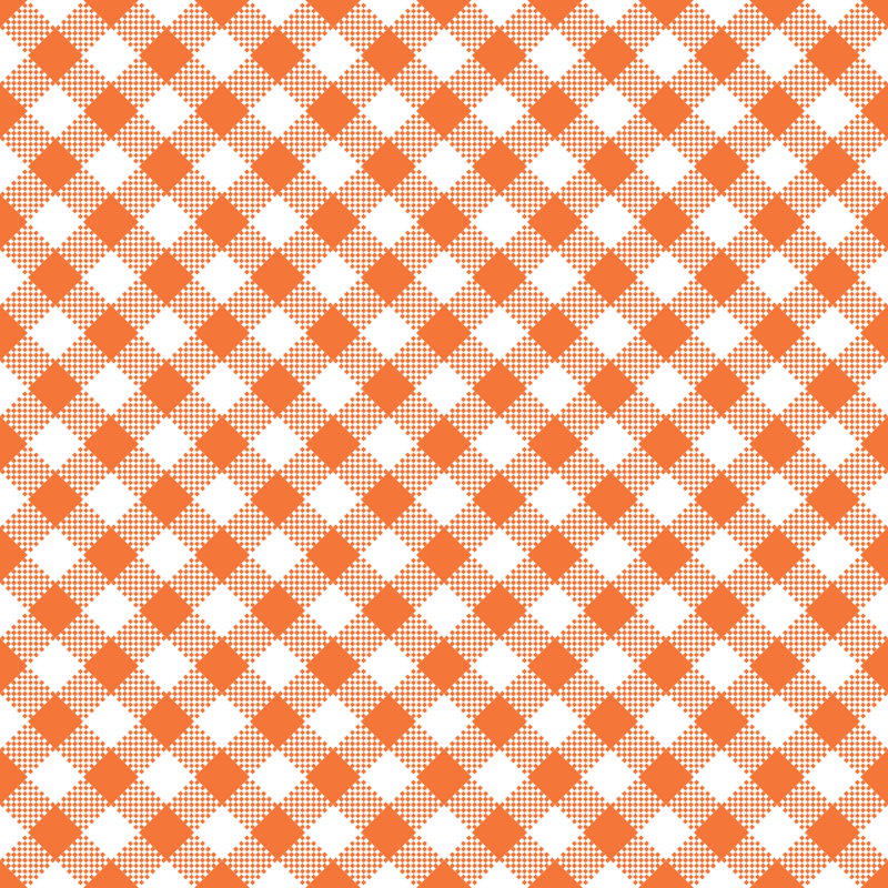 Diagonal Gingham Fabric - Pumpkin - ineedfabric.com