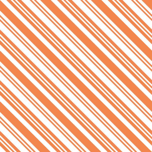 Diagonal Multi Stripe Fabric - Soft Orange - ineedfabric.com
