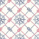 Diagonal Sailor Knots & Wheels Fabric - ineedfabric.com
