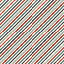 Diagonal Stripe Fabric - Dark Retro - ineedfabric.com