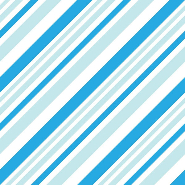 Diagonal Stripe Fabric - Shades of Blue - ineedfabric.com