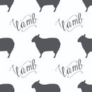 Digitally Printed Lamb Script Fabric - ineedfabric.com