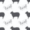 Digitally Printed Lamb Script Fabric - ineedfabric.com