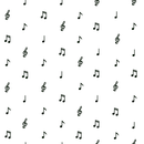 Digitally Printed Musical Note And Clefs Fabric - ineedfabric.com