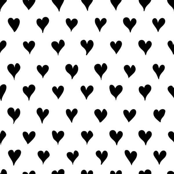 Digitally Printed Pointed Hearts Fabric - ineedfabric.com