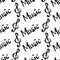 Digitally Printed Rough Music Pattern Fabric - ineedfabric.com