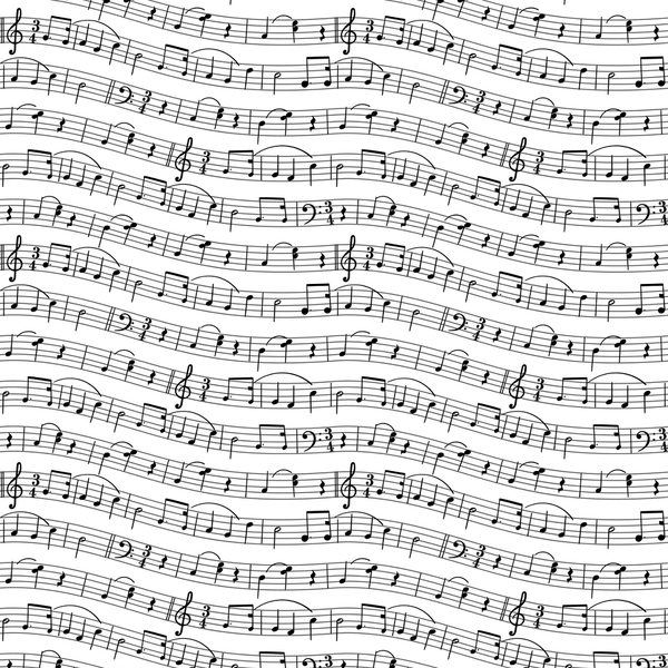 Digitally Printed Wavy Music Staves Fabric - ineedfabric.com