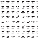 Dinosaur Names Fabric - Black - ineedfabric.com