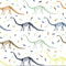 Dinosaur Skeletons & lightning Fabric - ineedfabric.com