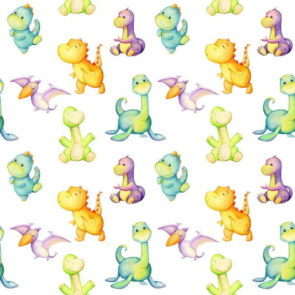 Dinosaurs Fabric - Multi - ineedfabric.com