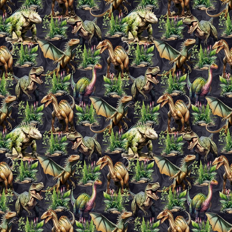 Dinosaurs in The Wild Fabric - ineedfabric.com
