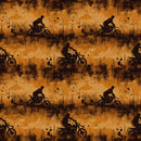 Dirt Bike Silhouette Fabric - ineedfabric.com