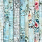 Distressed Vintage Floral Stripes Fabric - ineedfabric.com
