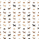 Dog Profiles Fabric - Multi - ineedfabric.com