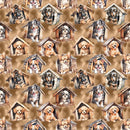 Dogs In Dogs House Fabric - ineedfabric.com