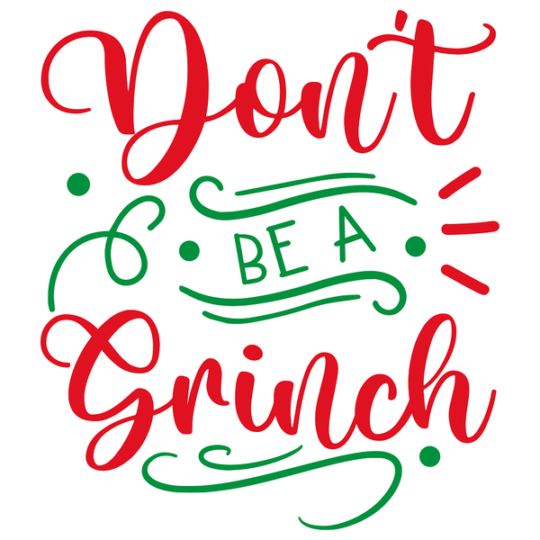 Don't Be A Grinch Fabric Panel - ineedfabric.com