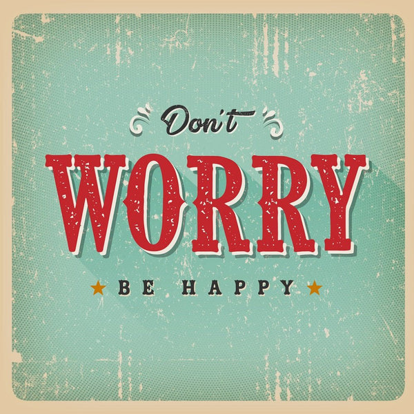 Don't Worry Be Happy Fabric Panel - ineedfabric.com