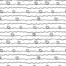 Doodle Hearts Fabric - ineedfabric.com