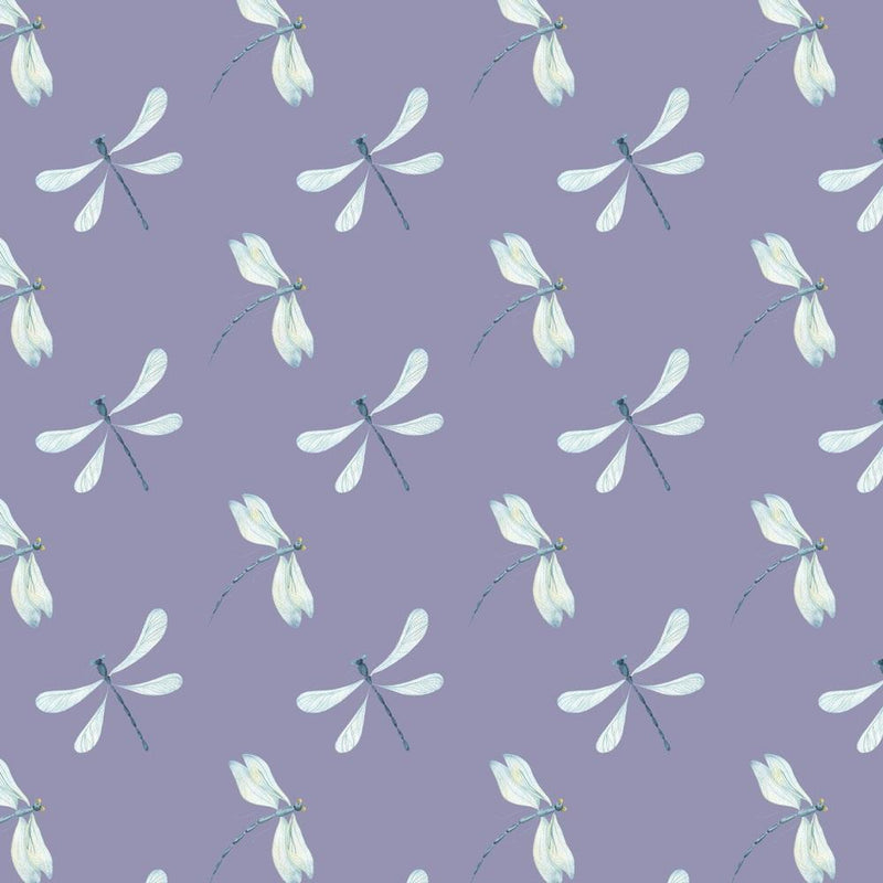 Dragonfly Fabric - Purple - ineedfabric.com