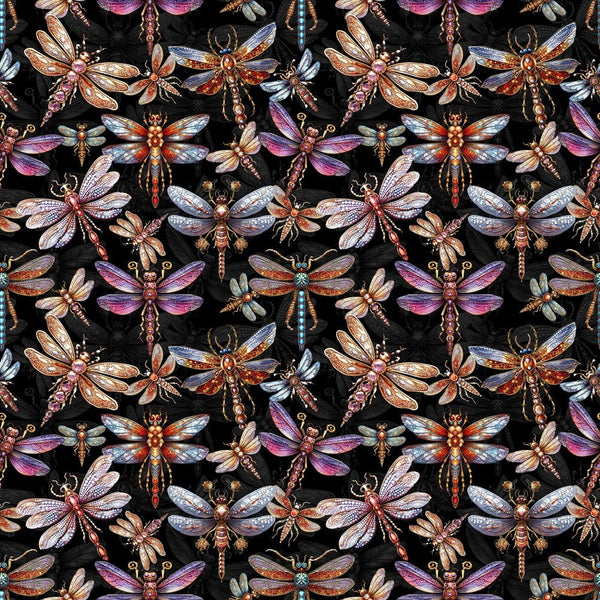 Dragonfly Jewel Fabric - ineedfabric.com