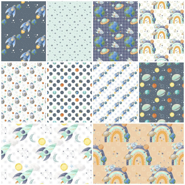 Dreams of Outerspace Fat Quarter Bundle - 10 Pieces - ineedfabric.com