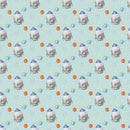 Dreams of Outerspace Shuttles Fabric - Light Blue - ineedfabric.com