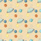 Dreams of Outerspace UFOs Fabric - Orange - ineedfabric.com