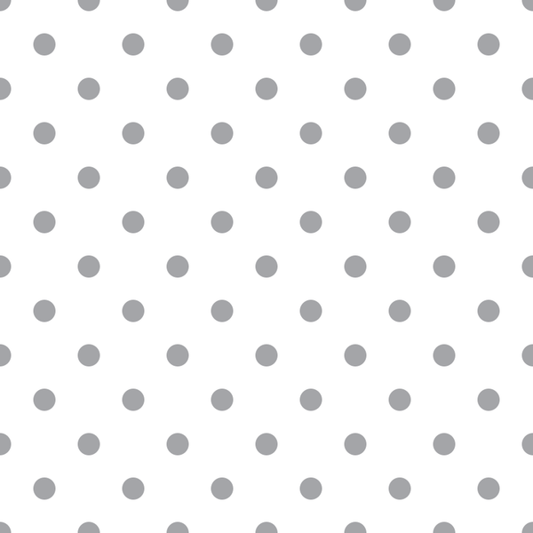 Dusty Gray Dots Fabric - White - ineedfabric.com